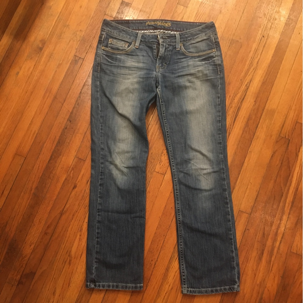 American Eagle Hipster Straight Leg Jeans, Size 6 Reg